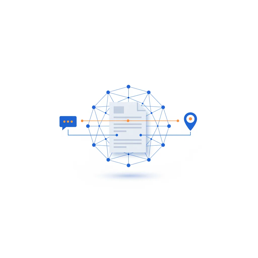 구조화 데이터와 K-GEO AI 검색 노출 개념도